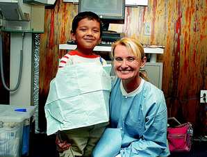 Goodbye TDOT: Valentin says goodbye to Dr. Habjan at the end of his appointment.