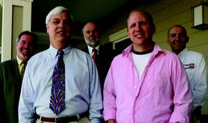 Left to right: Pat Tarrant, Equipment Sales Specialist; Dr. Don Ilkka; Jean Daniel, Field Sales Consultant; Dr. Rich Rozensky; James Kinney, Lead Install Techician