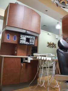 Pelton & Crane rear delivery units are ergonomically friendly for doctor and staff and hold KaVo handpieces.