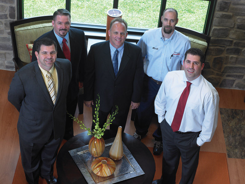 Left to right: Jay Knight, Field Sales Consultant; Randall Mclemore, Regional Manager; Scott Beech, Equipment Sales Specialist; Mark Welch, Equipment Service Technician; Dr. Brandon Allen
