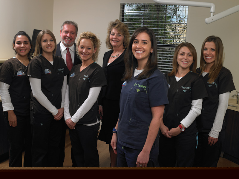 Dr. Rudolph and team along with Pat Tarrant, Equipment Sales Specialist and Patty Call, Field Sales Consultant.