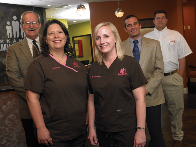 Left to right: Ron Kettles, Equipment Sales Specialist; Dr. Tina Nichols; Dr. Samaria Mascagni; Scott Fritz, Field Sales Consultant; Kevin Halter, Equipment Service Technician