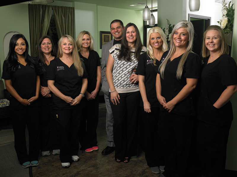 Dr. Parnam Mohanna, Dr. Dalia Georgy, and Staff.