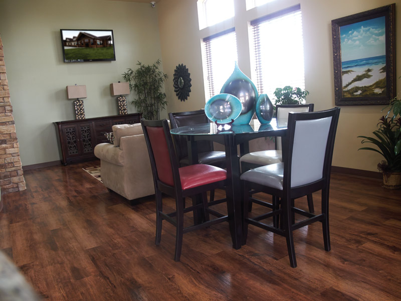 Both the exterior and interior of the practice could be mistaken for a well- appointed residence, with beautiful furniture and colors and relaxed seating.