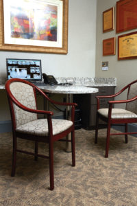 Consultation room showing dental design