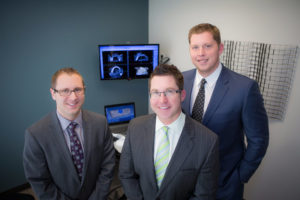 Left to right: Rudy Wolf, Regional Manager; Dr. Mike Corson; Jason Whitlow, Field Sales Consultant (Not Pictured: Mike Stanislawski, Equipment & Technology Specialist)