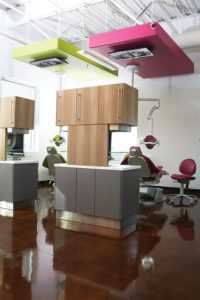 Each patient can customize what they would like to watch on the smart TV mounted above their head. Dr. Dutta can also show patients and their families digital images that help them to better understand treatment options.