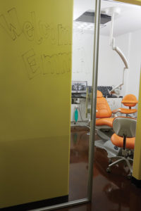 Personalized greetings make young patients feel special and put them more at ease.