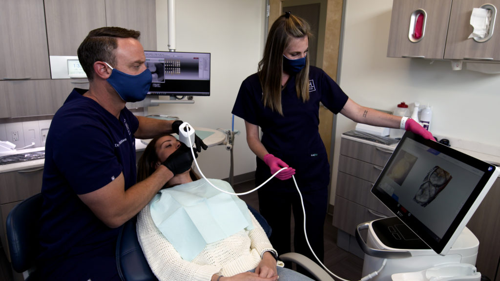 Each operatory features state-of-the-art A-Dec chairs and Dentsply Sirona equipment.