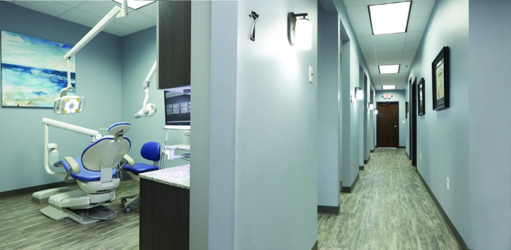 Hallway in a dental office