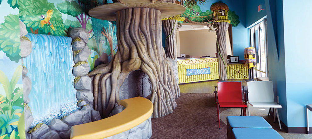 Reception area of Smile Safari.
