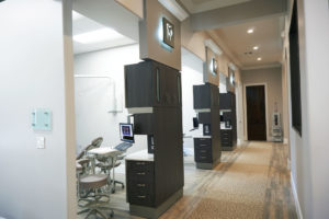 Hallway looking into operatories