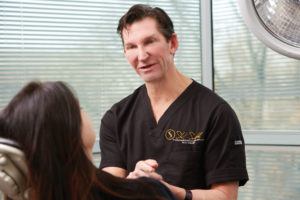 Dr. Smith consulting a patient